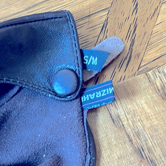 Saac Mizrahi Vintage Soft Black Leather Woman's  leather Racing Gloves - Picture 3 of 4